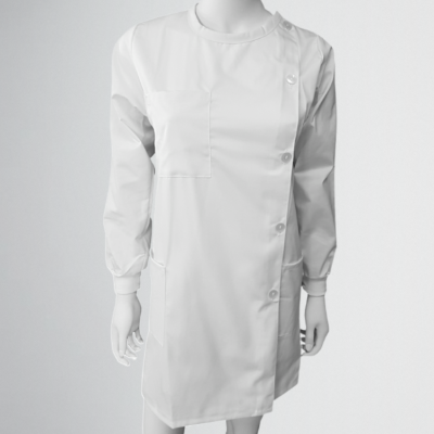 Bata de botões ao lado Unisexo - Punho de malha