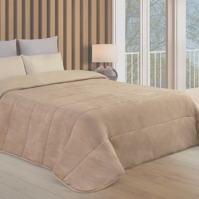 Edredão Microcoralina Al-Briselle Taupe