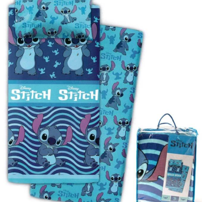 Jogo Cama Coralina Lilo & Stitch Azul Solteiro