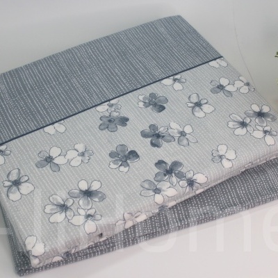 Jogo de cama flanela Al-Flower Solteiro