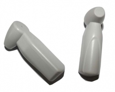 Auriculares sem fios brancos compactos