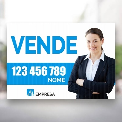 Placa Imobiliária | VENDE 100x70cm