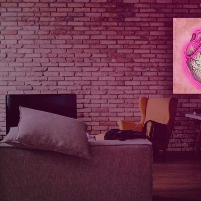 NeonLED | Acrílico Impresso Coração