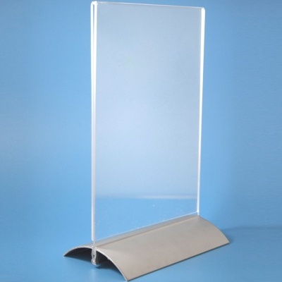 Porta-Menus de Mesa com Base Alumínio | Vertical