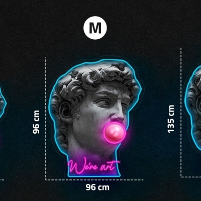 NeonLED | Acrílico Impresso Michelangelo | David