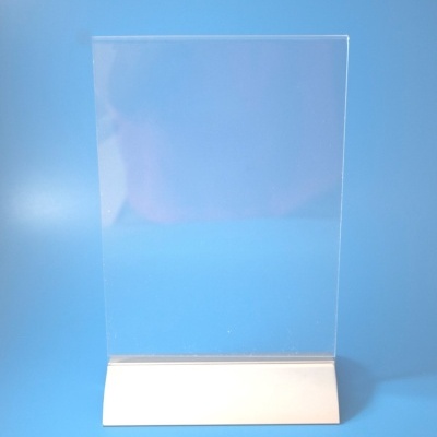 Porta-Menus de Mesa com Base Alumínio | Vertical