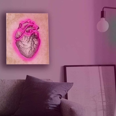 NeonLED | Acrílico Impresso Coração