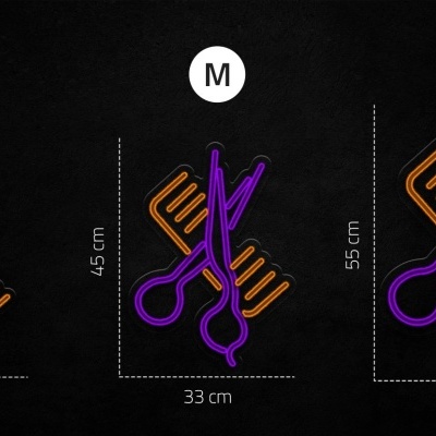 NeonLED | Tesoura e Pente