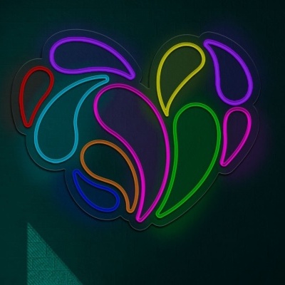 NeonLED | Coração Abstrato