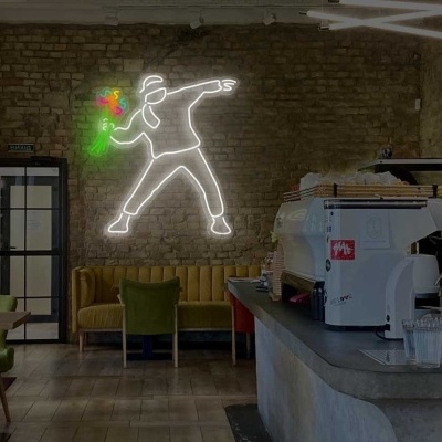 NeonLED | Bansky | Flower Thrower