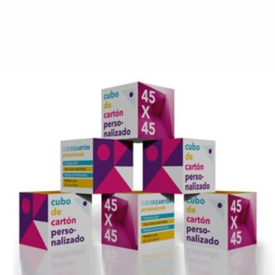 Cubos de papelão para ponto de venda
