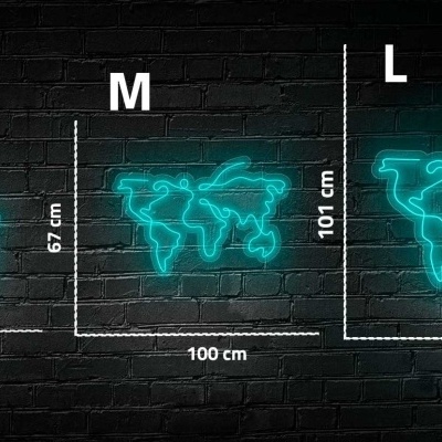 NeonLED | Mapa Mundo