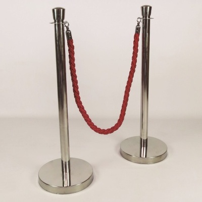 2 Barreiras Delimitação ELEGANCE | CROMADA | Corda Vermelha 2 Barreiras Delimitação ELEGANCE | CROMADA | Corda Vermelha