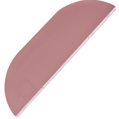 Tapete decorativo semicírculo cor rosa em material liso