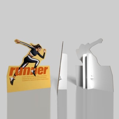 Silhuetas de ponto de venda com suporte