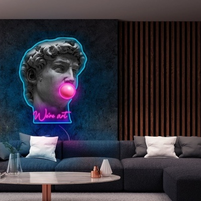 NeonLED | Acrílico Impresso Michelangelo | David