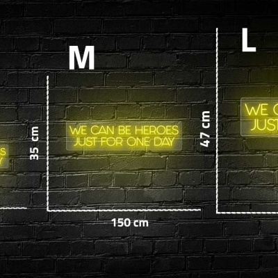 NeonLED | We Can Be Heroes Just for One Day NeonLED | We Can Be Heroes Just for One Day