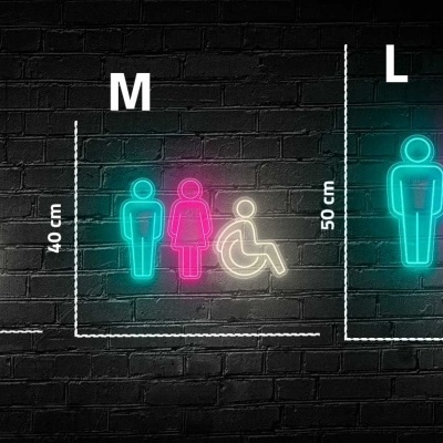 NeonLED | Sinalização WC