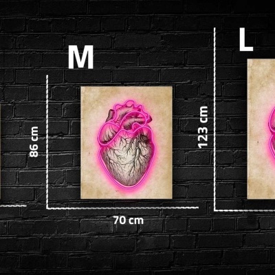 NeonLED | Acrílico Impresso Coração