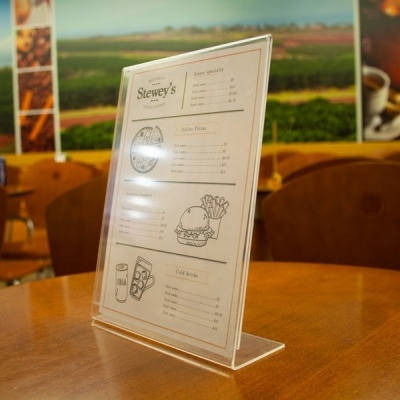 Porta-Menus de Mesa | Formato L | A5 Porta-Menus de Mesa | Formato L | A5