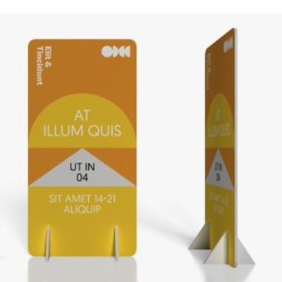 Expositores de chão com pé