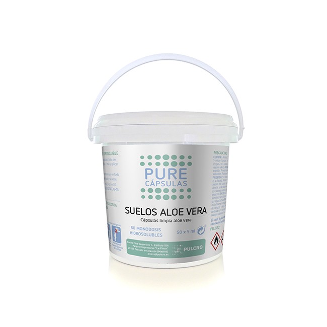 Cápsulas solúveis para lavagem de chão (50 Unidades) Aroma Aloé Vera