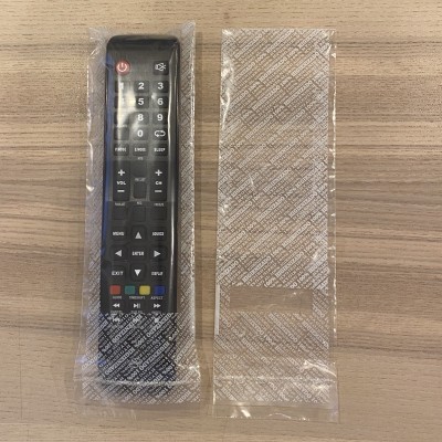 10 Capas protectoras para comandos variados, com abertura selável, (tamanho ajustável ao comando - máx 20cm x 7cm)