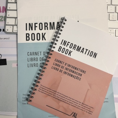 Livro de Informações (Físico)  Tamanho A5 - em 4 línguas