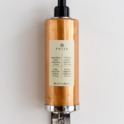 Espuma De Banho Revitalizante PRIJA com mica de ouro (380ml e 5L)