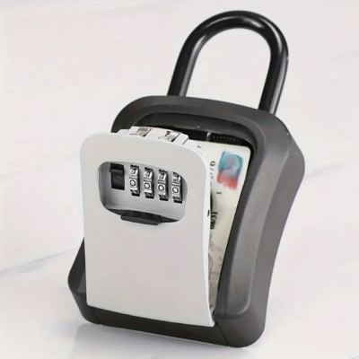 Cadeado - Cofre de parede para chaves - com gancho removível (Interior) Cadeado - Cofre de parede para chaves - com gancho removível (Interior)