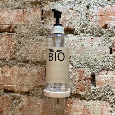 Dispensador individual 300ml, com suporte de parede