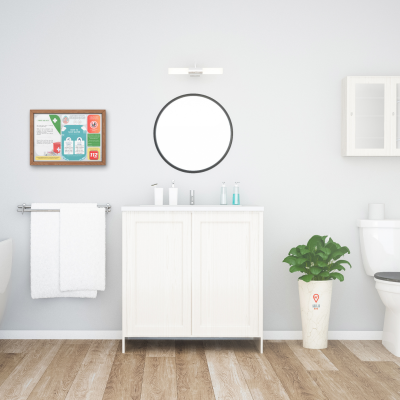 Poster INFORMAÇÕES wc (INGLÊS) - tamanho A3