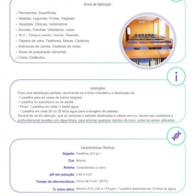 ACTICLOR -  ~200 Pastilhas de Efervescência Rápida para Lavagem e Desinfeção Geral (1kg ~200 pastilhas) ACTICLOR -  ~200 Pastilhas de Efervescência Rápida para Lavagem e Desinfeção Geral (1kg ~200 pastilhas)