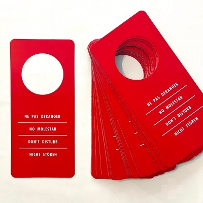 Tag de Porta - Placa de aviso 2 em 1