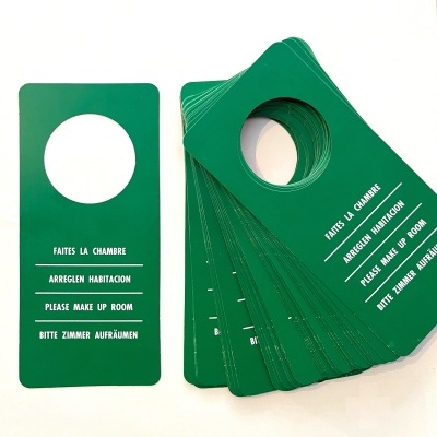 Tag de Porta - Placa de aviso 2 em 1