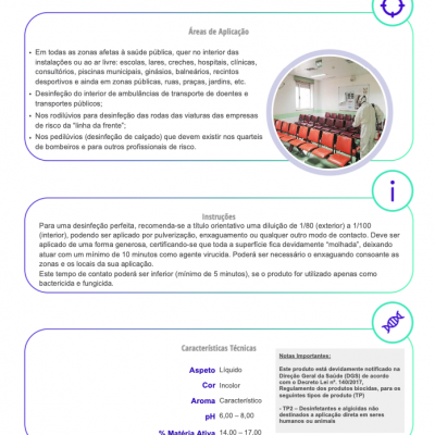 VIRCOV BAC 360 - para desinfecção de roupa a partir de 30 graus (máquina de lavar), e de superfícies interiores e exteriores - garrafa 1L