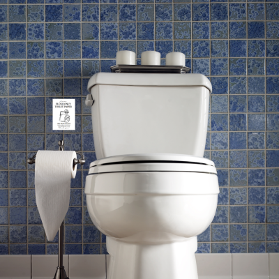 Autocolante WC - (em inglês)