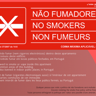 Poster NÃO FUMADORES (A5)