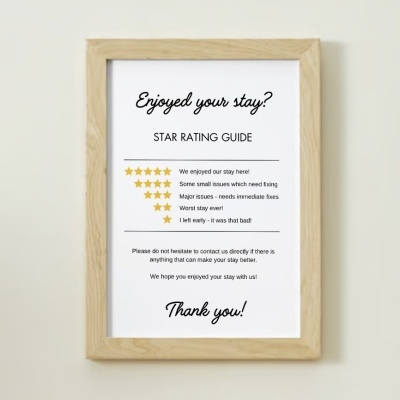 Poster digital ?REVIEW RATING?