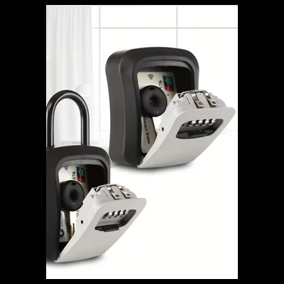 Cadeado - Cofre de parede para chaves - com gancho removível (Interior) Cadeado - Cofre de parede para chaves - com gancho removível (Interior)