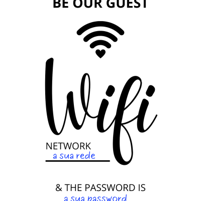 Poster para dados WIFI  (A5)