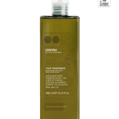 Gel de Banho & Champô ANYAH - Certificado ECOLABEL 480ml