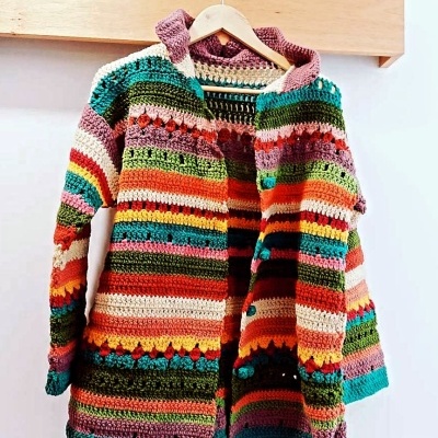 Casaco colorido - Lãzuda handmade