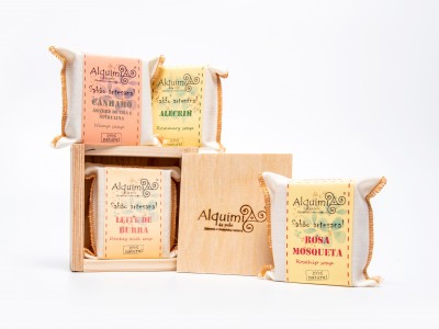 Coffret em caixa de madeira