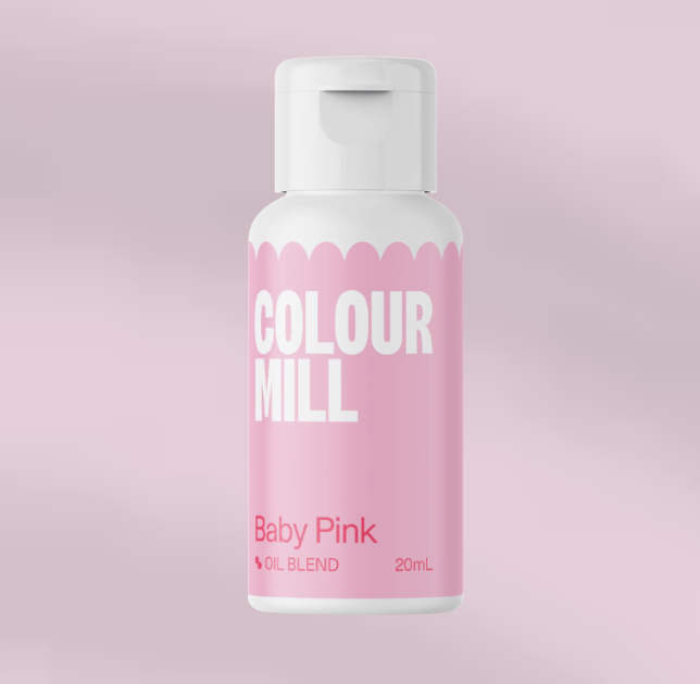 Corante colour Mill Baby Pink - 20ml Frasco pequeno branco e rosa de Colour Mill Baby Pink