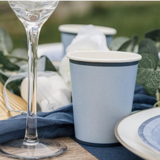 Copos Azul escuro e Azul Marinho