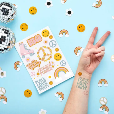 Tatuagens temporárias PEACE & LOVE