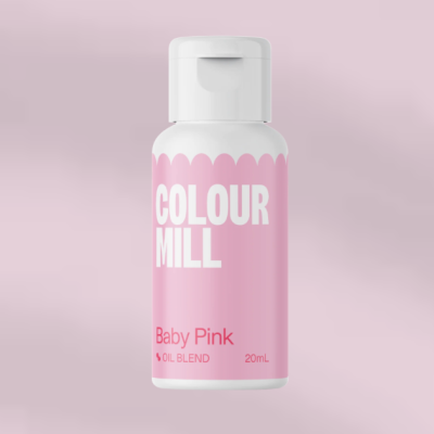 Frasco pequeno branco e rosa de Colour Mill Baby Pink