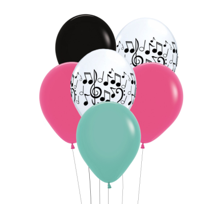 Bouquet 6 balões Música