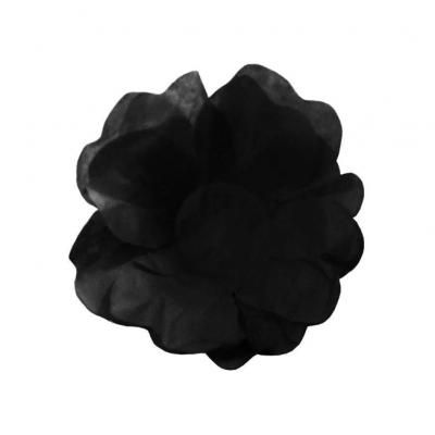Forminhas flor de seda Preto